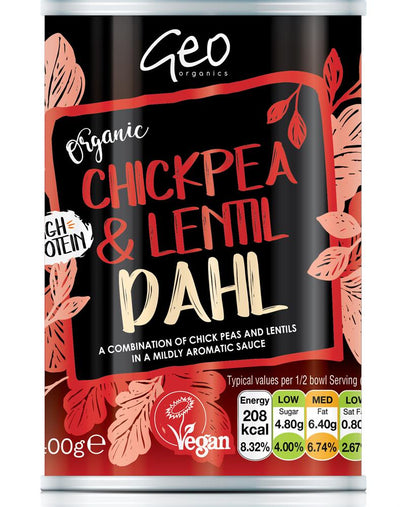 Cans - Organic Chick Pea & Lentil Dahl 400g