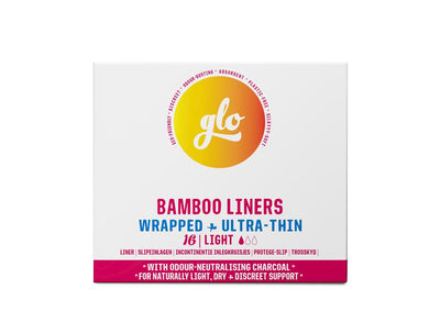 Bamboo Pantyliners for Sensitive Bladder/Incontinence 16pack