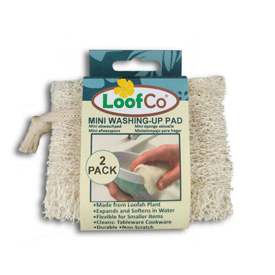 Mini-Washing-Up loofah Pads 2-Packs