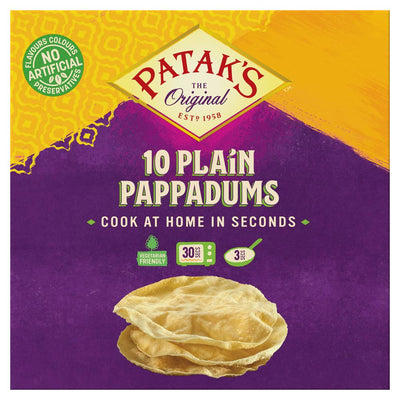Pataks Cook At Home Pappadums 100g