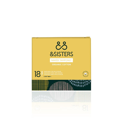 Organic Cotton Naked Tampons | Light Absorbency 18pk
