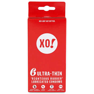 6 ultra-thin, CO2-neutral, vegan, natural latex condoms