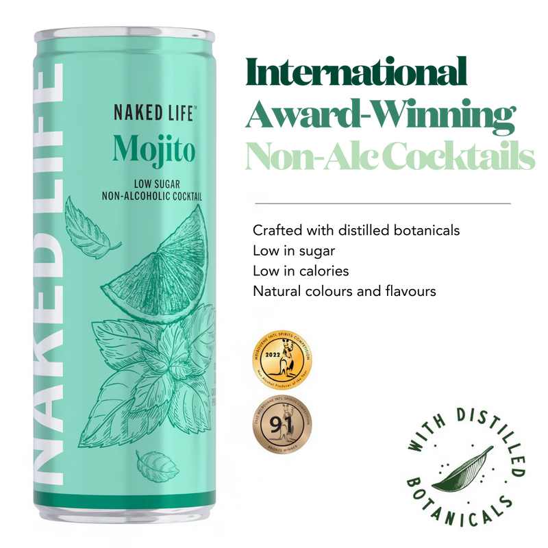 Naked Life Non-Alcoholic Cocktail Mojito Spritz
