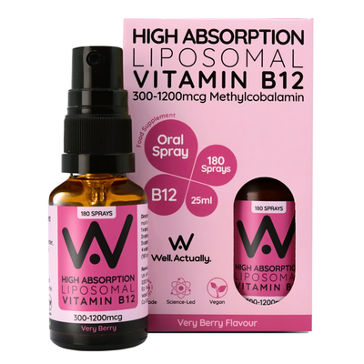 Very Berry Vitamin B12 Methycobalamin (300 - 1200mcg) - Liposomal Spray