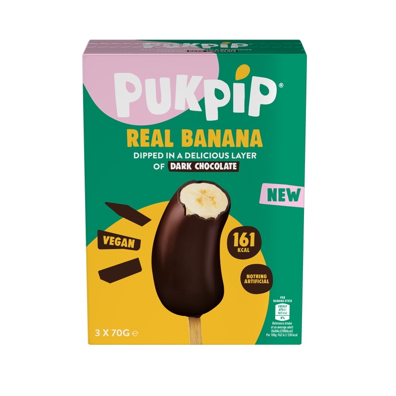 Pukpip Banana Dipped in Dark Chocolate - Vegan