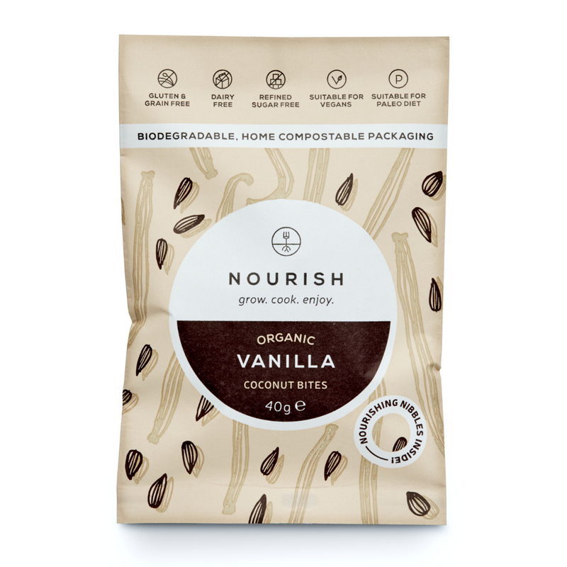 Nourish Vanilla Coconut Bites 40g (Sold in multiple of 5)
