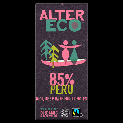 AlterEco Dark Chocolate 85% Peru 100g