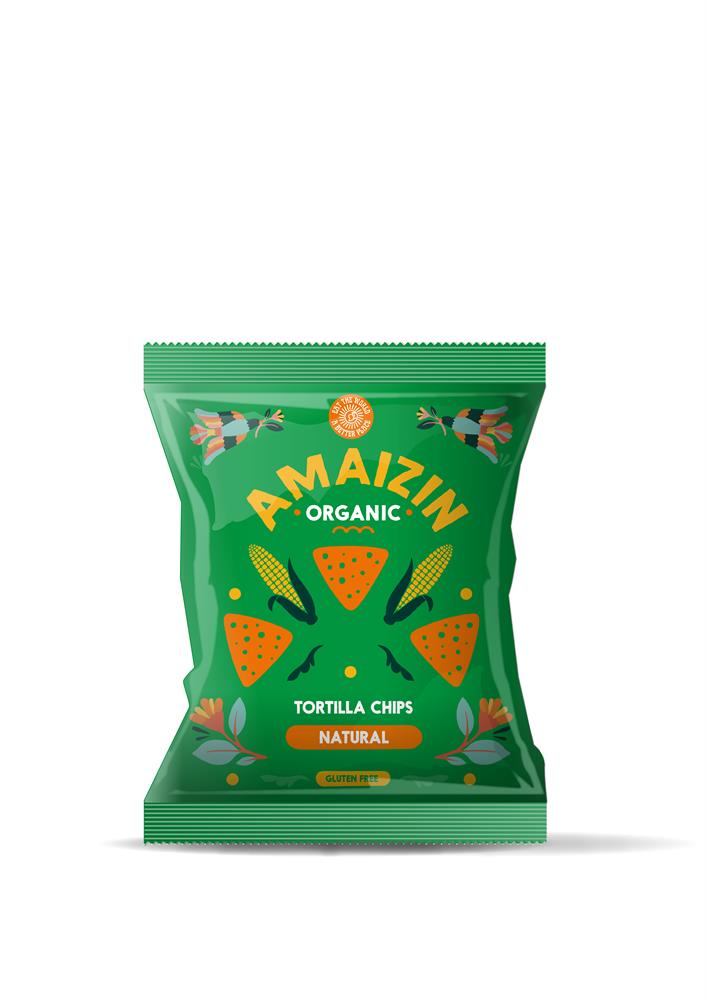 Natural Corn Chips- Snack- Organic- 75g Bag