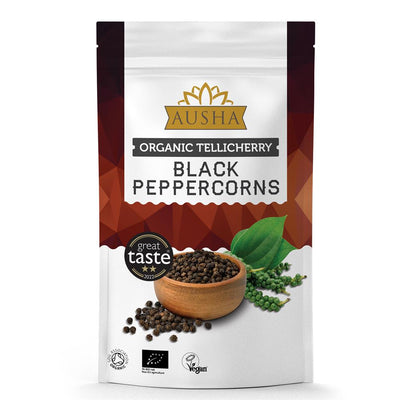 Organic Tellicherry Peppercorns 200g - 2** GREAT TASTE AWARD