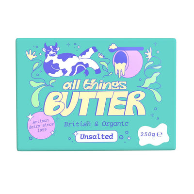 All Things Butter British Organic Unsalted Butter 250g