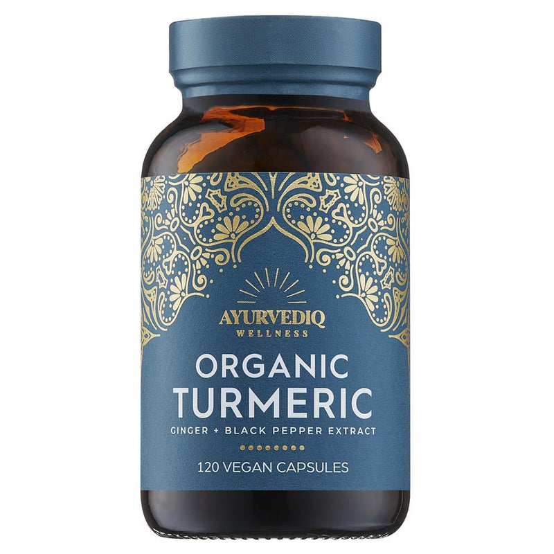 Organic Turmeric Ginger & Black Pepper Extract Caps - 120&