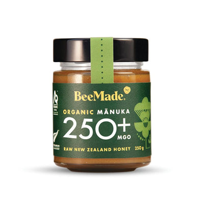 BeeMade Organic New Zealand Manuka Honey MGO 250+ 250g