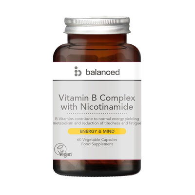 Vitamin B Complex 60 Veggie Caps - Reusable Bottle