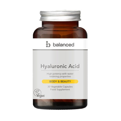 Hyaluronic Acid 30 Veggie Caps - Reusable Bottle