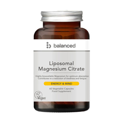 Liposomal Magnesium Citrate 60 Veggie Caps - Reusable Bottle