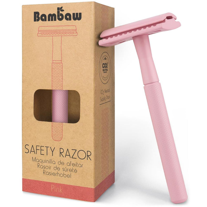 Bambaw | Metal safety razor | Pink