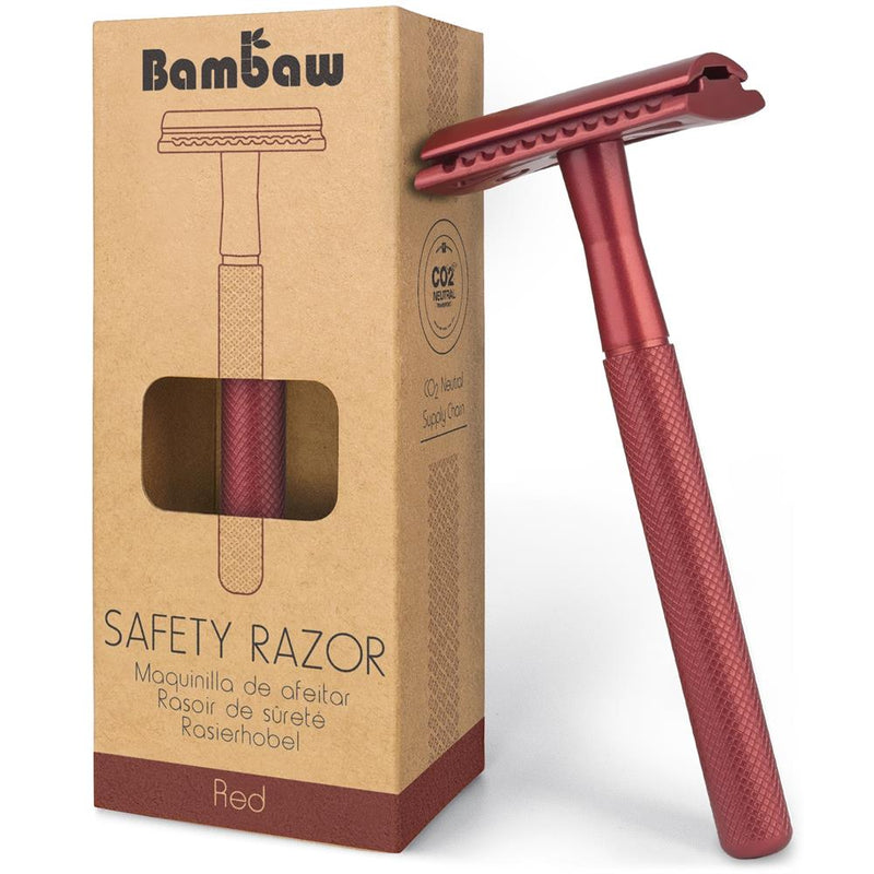 Bambaw | Metal safety razor | Red