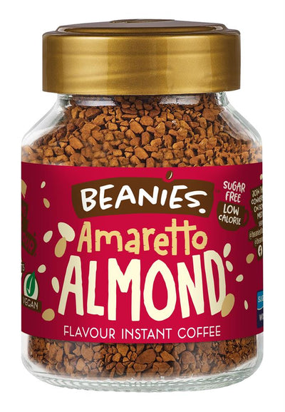 Beanies Amaretto Flavour Instant Coffee 50g