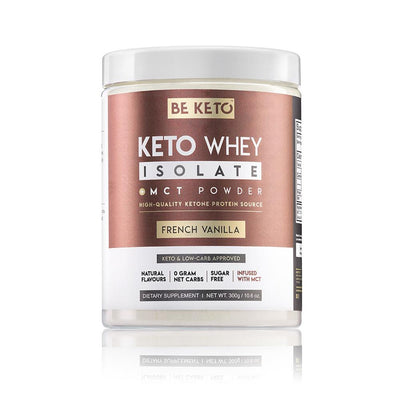 BeKeto - Keto Whey Isolate + MCT Oil French Vanilla 300g