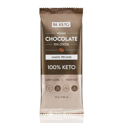 BeKeto - Vegan Keto Chocolate + MCT Magic Pecans 80g