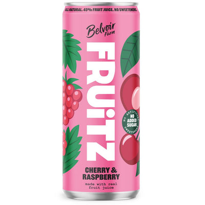 Belvoir Farm FRUiTZ Cherry & Raspberry Can 330ml