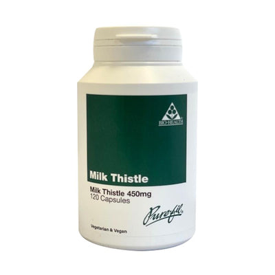 Powdered Milk Thistle fruits containing silymarin