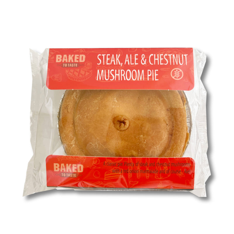 Gluten Free Steak Ale & Chestnut Mushroom Pie 245g