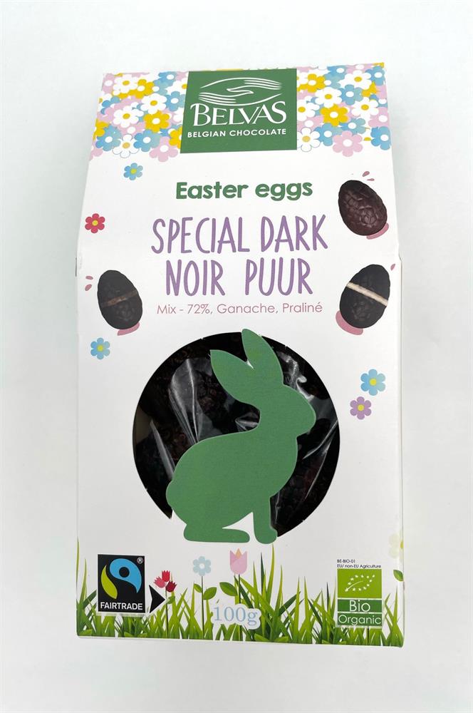 Organic Chocolate Easter Eggs Special Dark Mix 100g