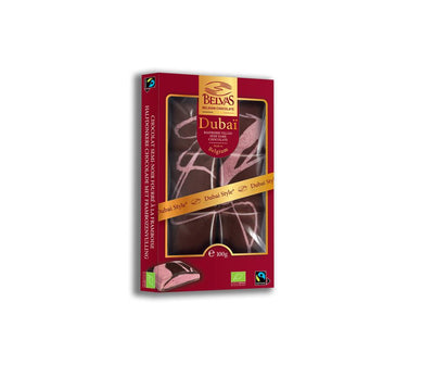 Belvas Tablette Dubai Semi Dark Raspberry 100g Bio