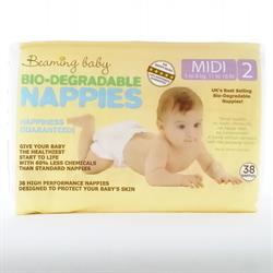 Bio-degradable Nappies Midi 38's