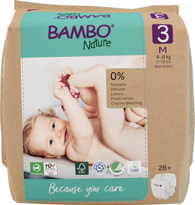 Bambo Nature Eco-Nappy Size 3 - 28 Nappies