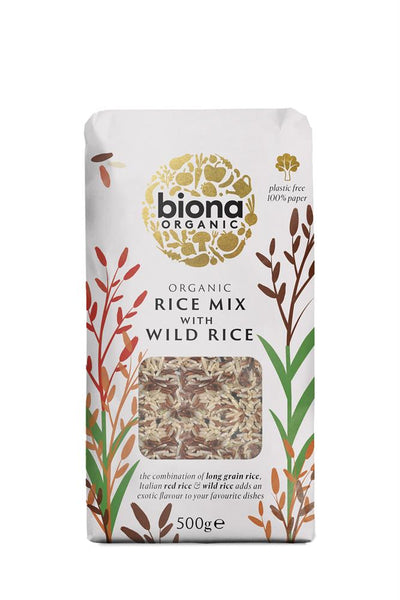 Organic Wild Rice Mix (Wild Red and Brown Rice) 500g