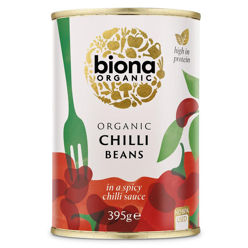 Organic Red Kidney Chilli Beans 395g