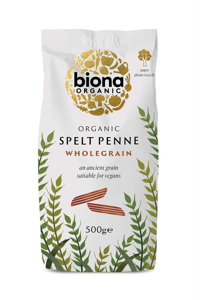 Organic Wholemeal Spelt Penne 500g