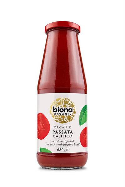 Organic Passata with Basil 680g