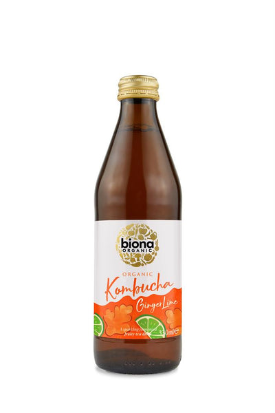 Organic Kombucha Ginger & Lime 330ml