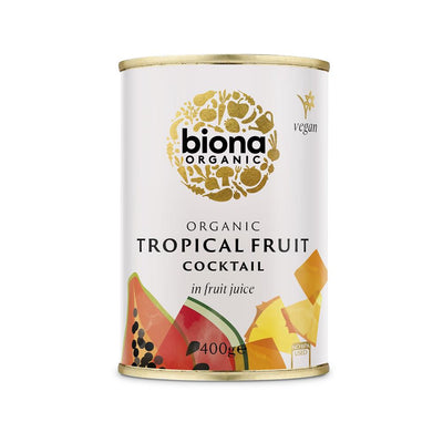 Organic Tropical Fruit Cocktail in Fruit Juice 400g
