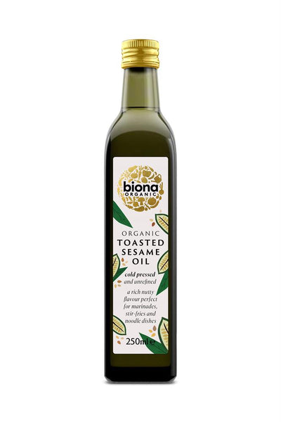 Organic Cold Pressed Toasted Sesame Oil 250ml