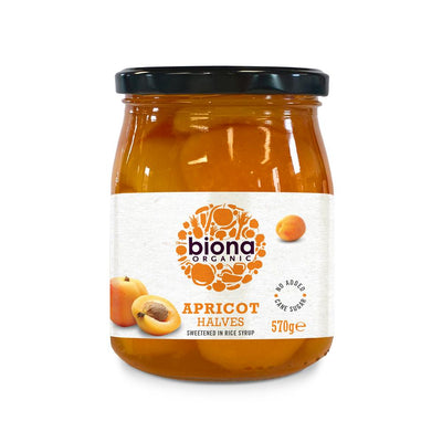 Biona Organic Apricot Halves in Rice Syrup 570g