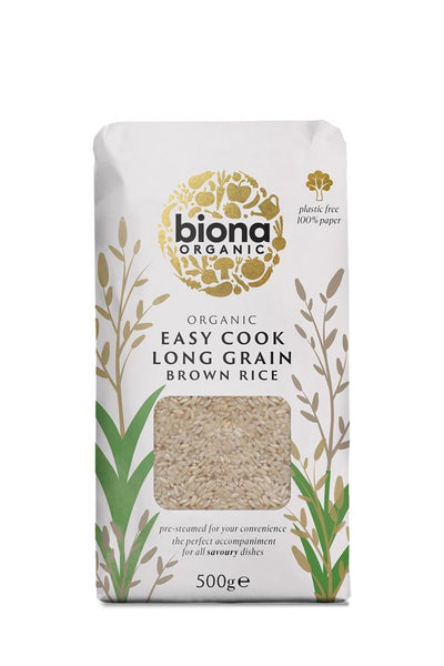 Organic Easy Cook Long Grain Brown Rice 500g