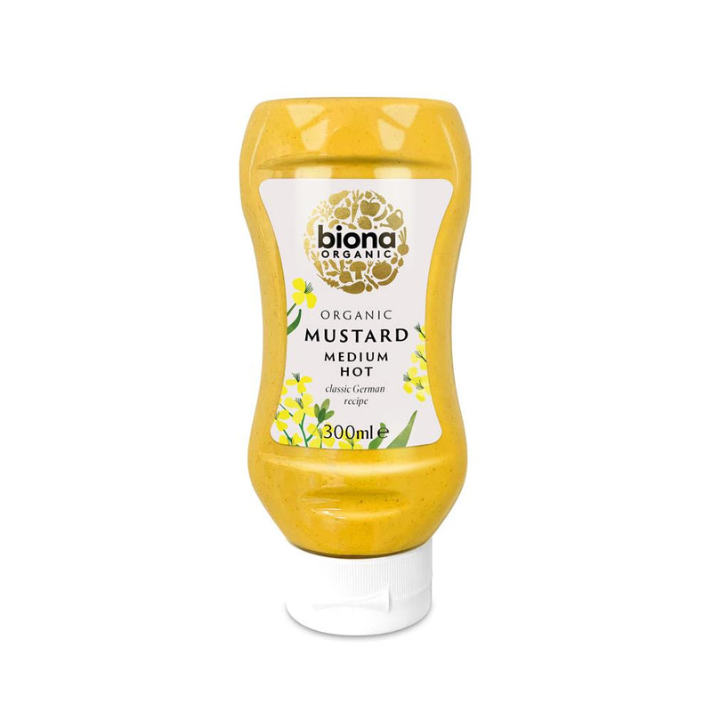 Organic Medium Hot Mustard Squeezy 300ml