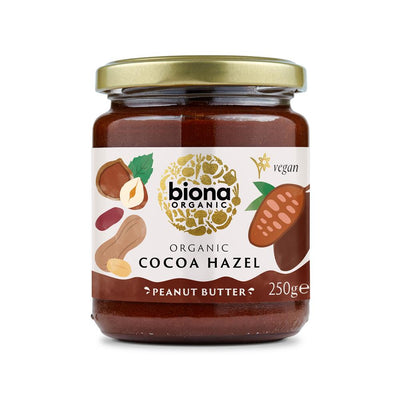 Organic Cocoa Hazel Peanut Butter 250g