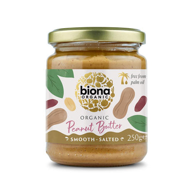Biona Organic Peanut Butter Smooth with Sea Salt 250g