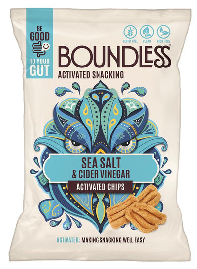 Sea Salt & Cider Vinegar Chips Sharing Bag 80g
