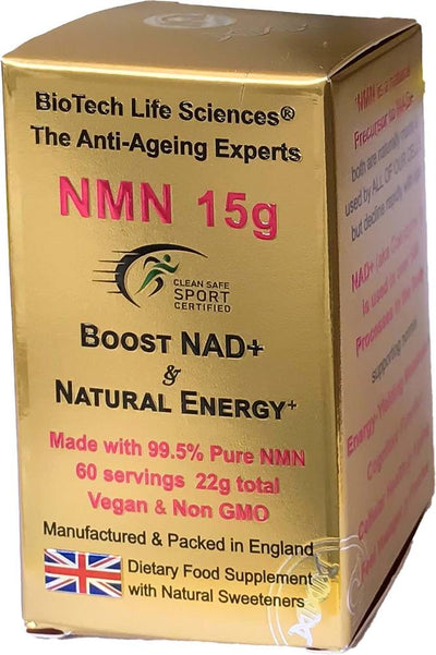 NMN 15 grams Anti-Ageing Boosts Energy & NAD+  Natural Citrus