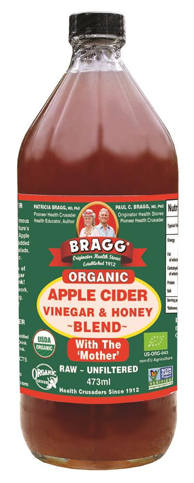 Bragg Organic Apple Cider Vinegar & Honey Blend 473ml
