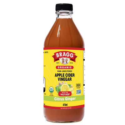 Bragg Organic Apple Cider Vinegar with Citrus Ginger 473ml