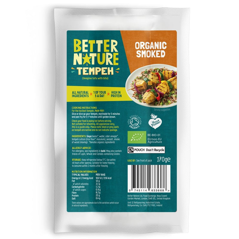 Organic Smoked Tempeh 170g