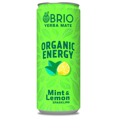 BRIO MATE Organic Energy Drink Mint & Lemon 250ml