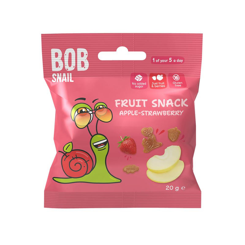 Bob Snail Apple-Strawberry Fruit Bites 20g - 100% Fruit